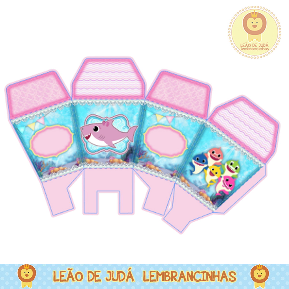 Caixa milk baby shark | Elo7 Produtos Especiais