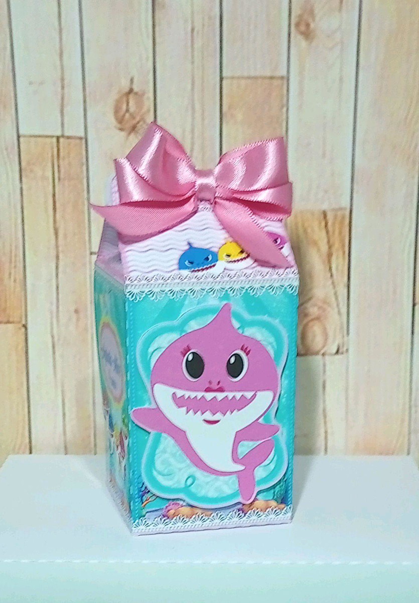 Kit: 55 Lembrancinha personalizada Baby Shark Rosa | Elo7