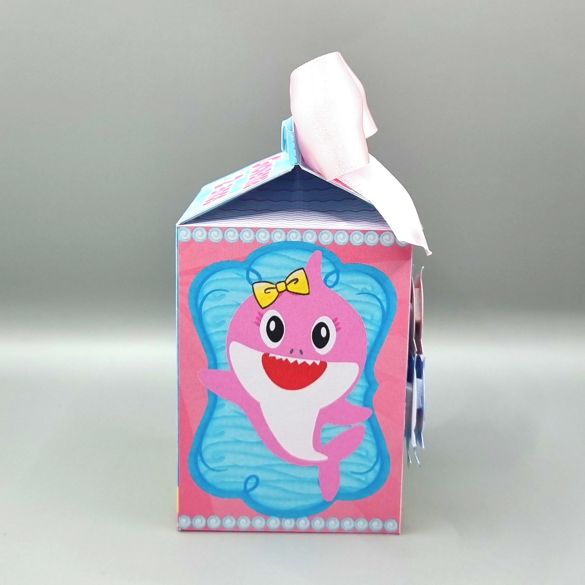 Caixa Milk - Baby Shark Rosa | Elo7 Produtos Especiais