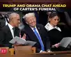 Trump, Obama exchange pleasantries at Jimmy Carter's funeral:Image