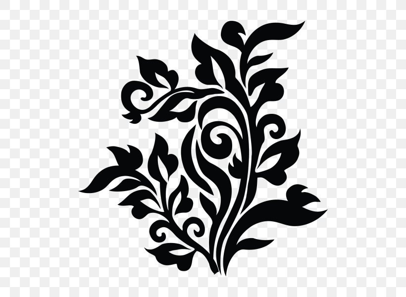 Floral Design Curve Flower, PNG, 600x600px, Floral Design, Art, Black And White, Branch, Curve Download Free