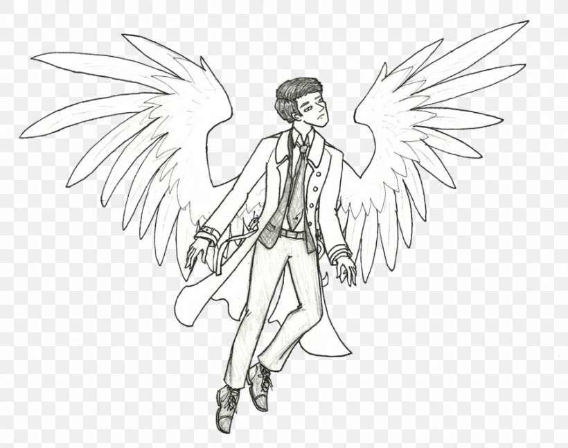 Fairy Line Art Cartoon White Sketch, PNG, 900x711px, Fairy, Angel, Angel M, Arm, Artwork Download Free