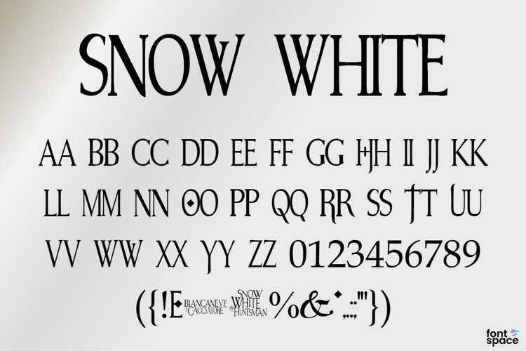 Snow White Font