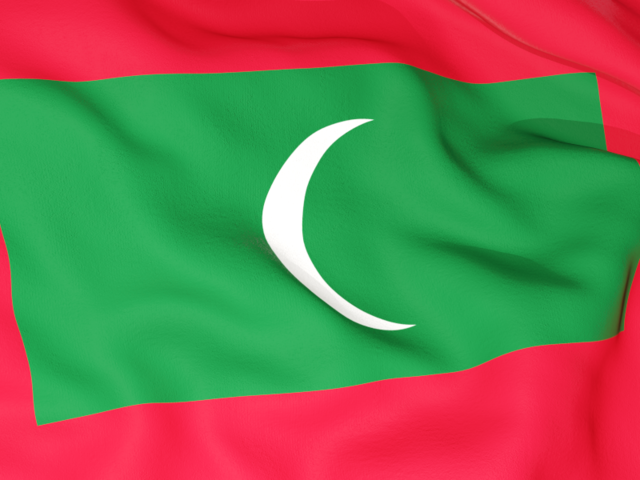 Flag background. Illustration of flag of Maldives