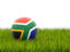 South Africa. Football in grass. Download icon.