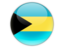 Bahamas. Round icon. Download icon.