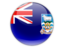 Falkland Islands. Round icon. Download icon.