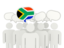 South Africa. Speech bubble. Download icon.