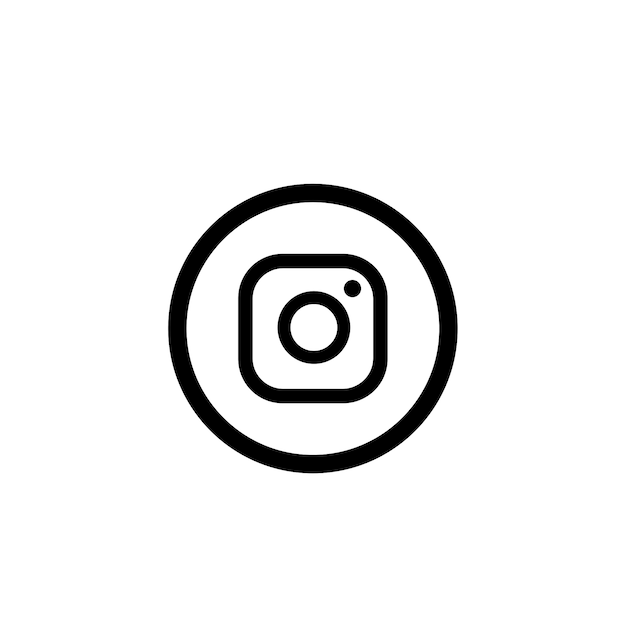 Instagram White Vector