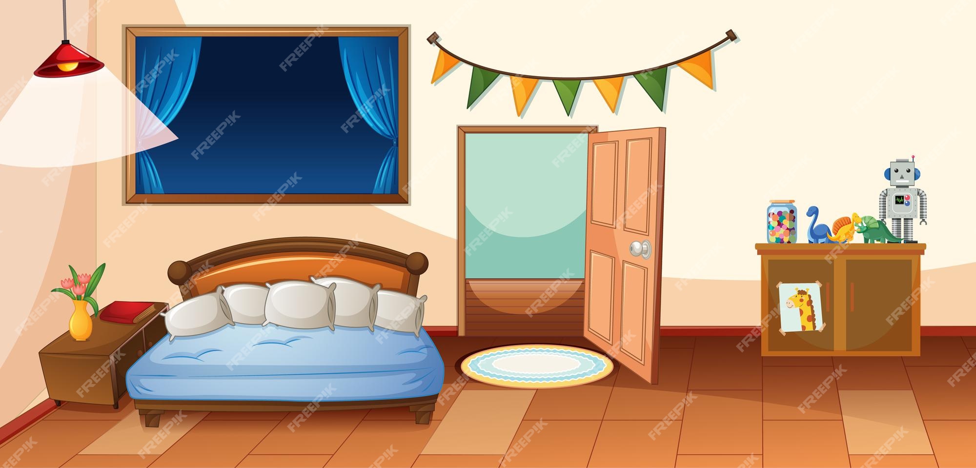 Cartoon Room Background Images - Free Download on Freepik