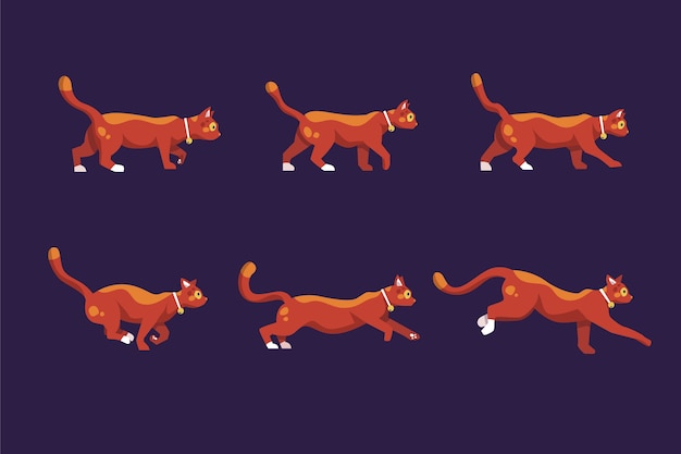 Cat Walking Animation Frames Free - Infoupdate.org