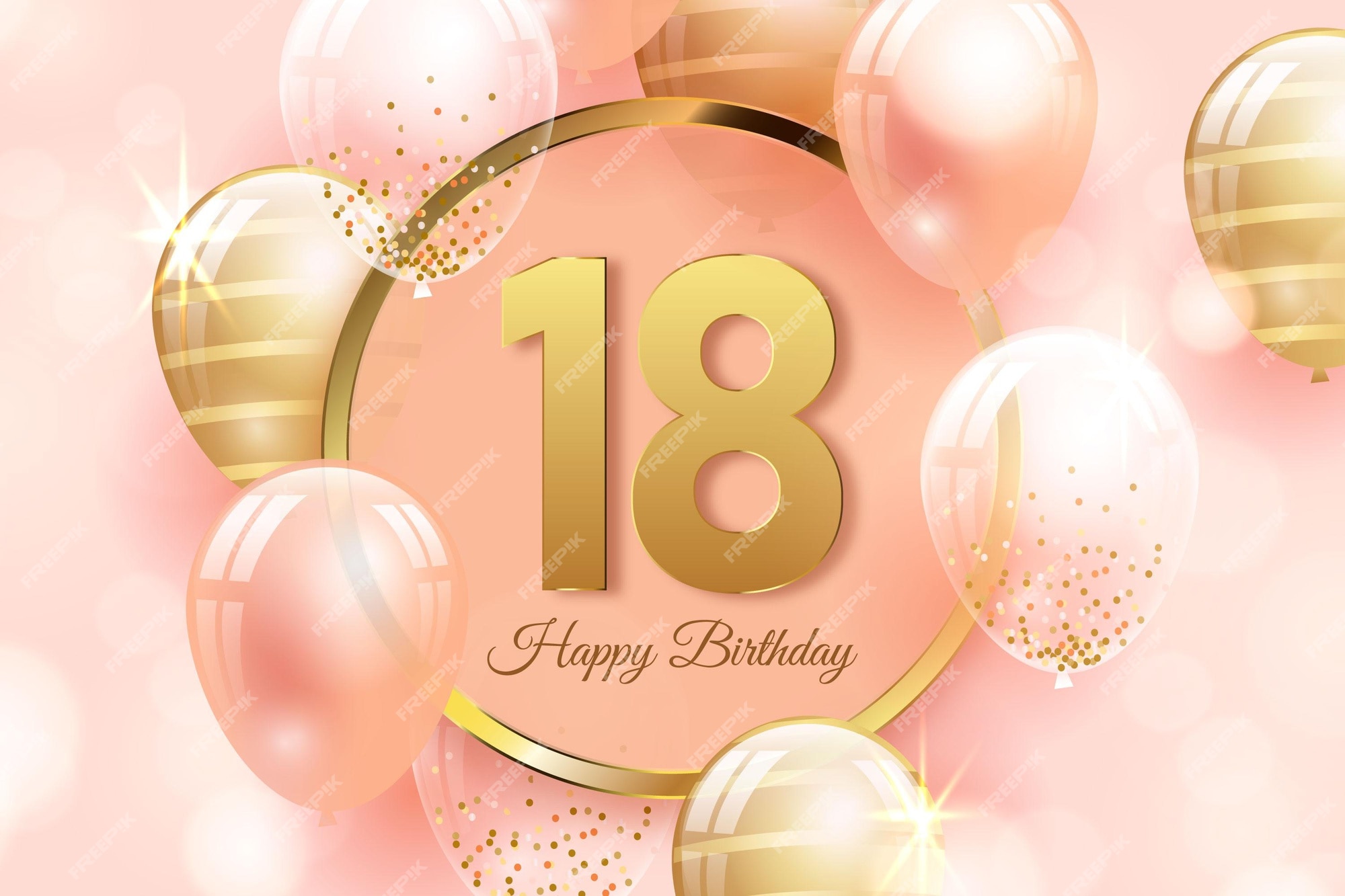 18th birthday happy 18th birthday background Độc đáo và sáng tạo