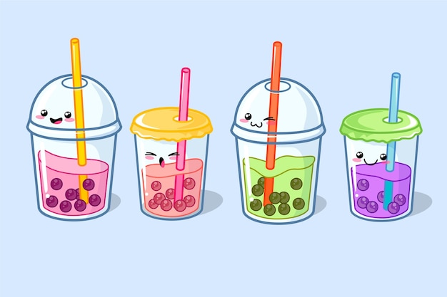 Kawaii Bubble Tea Wallpaper 4K, Kawaii Boba Tea, Cute Tea, 55% OFF