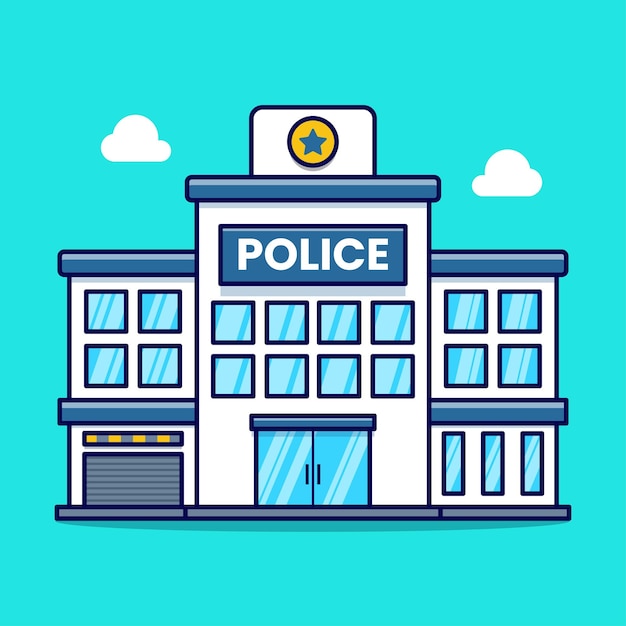 Free Vector | Police station room interior with evidence board illustration