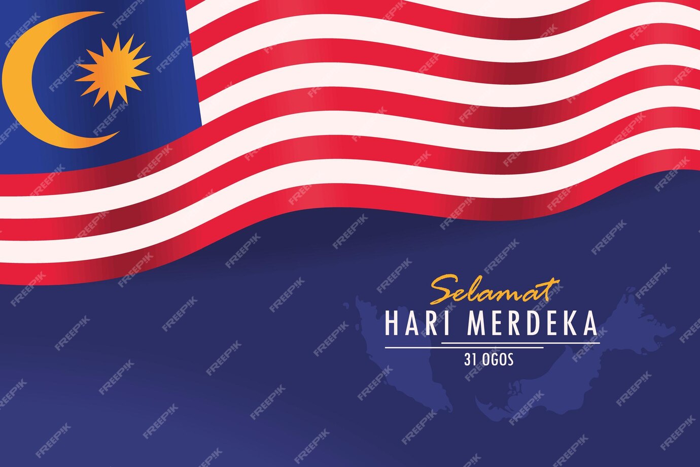 Free Vector | Selamat hari merdeka banner design