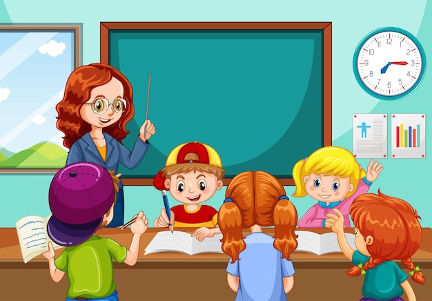 Teacher Teaching Clipart Animation