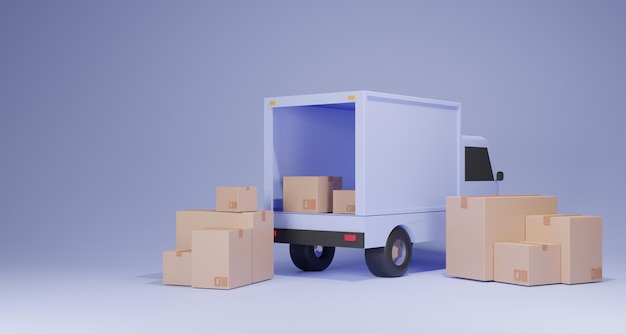 Premium Photo | 3d Logistic application service concept Global ...