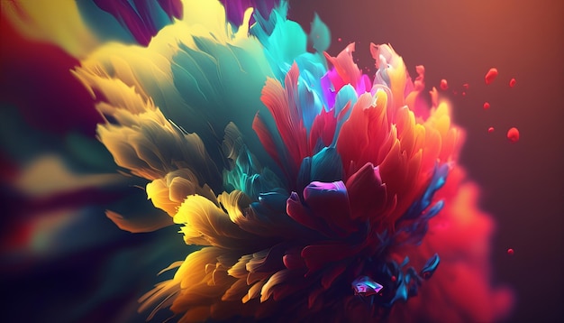 Premium Photo | Abstract bright color background generative ai