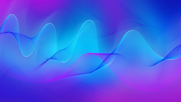 Premium Photo | Abstract futuristic hi-tech waves background