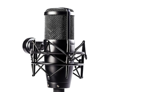 Premium AI Image | Ai generative Professional studio microphone on white