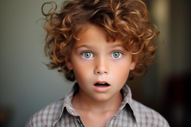 Premium Photo | An australian male child with straight hair