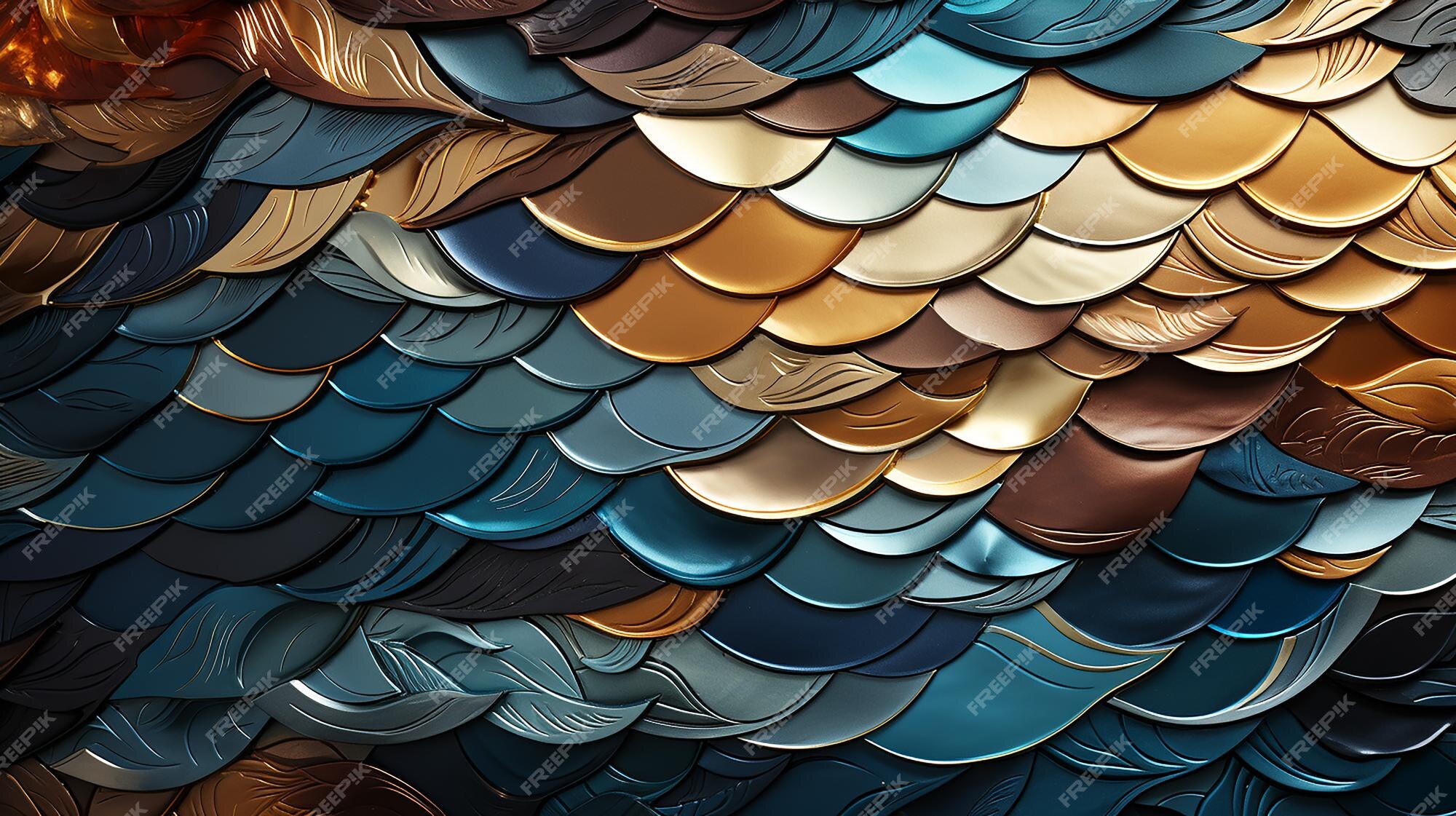 Premium Photo | Background patterns gradient blue and gold to desktop