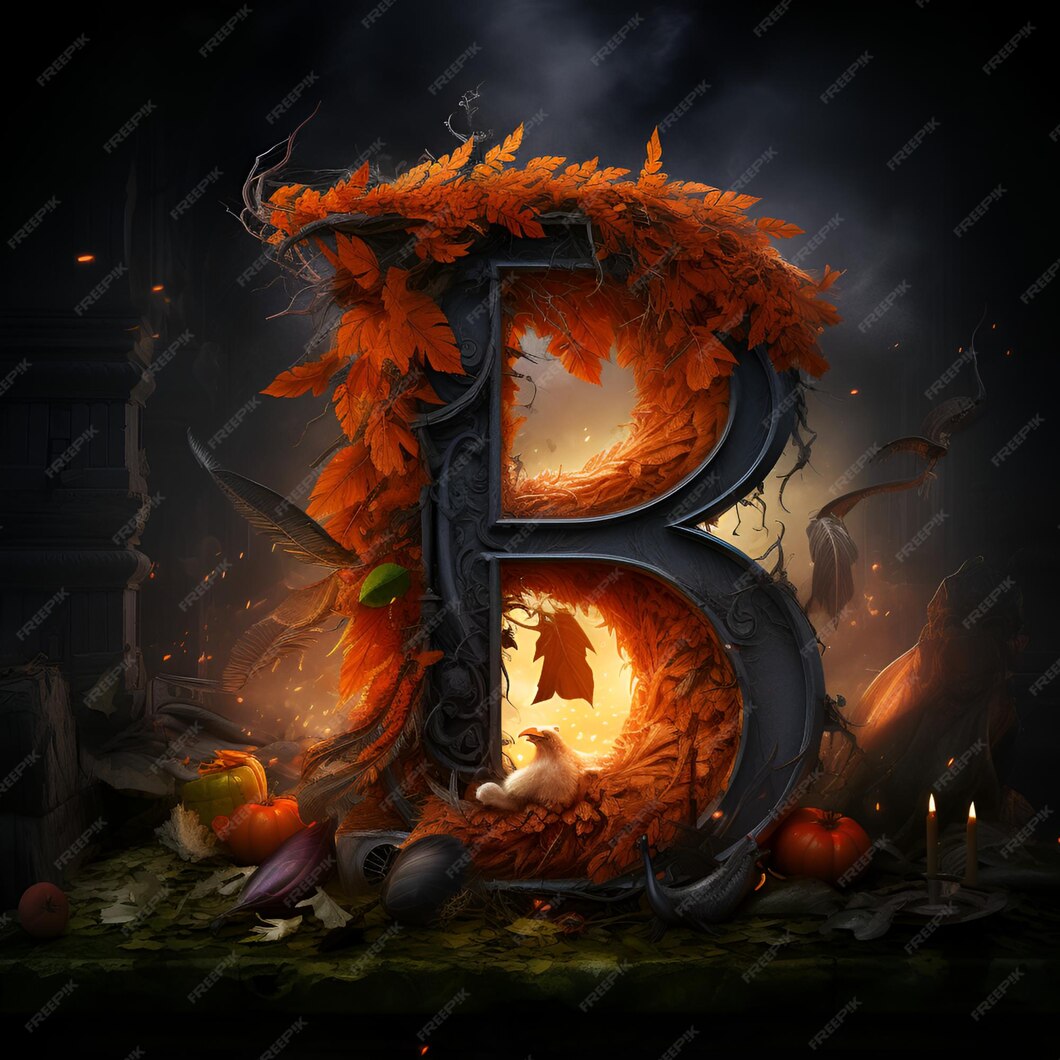 Premium Photo | Blood fonts with dripping blood the letter B