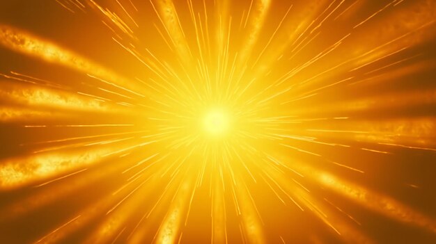 Premium AI Image | Bright yellow sunburst lens flare