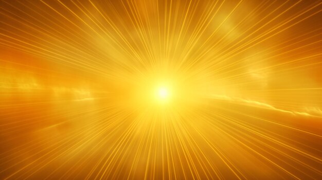 Premium AI Image | Bright yellow sunburst lens flare