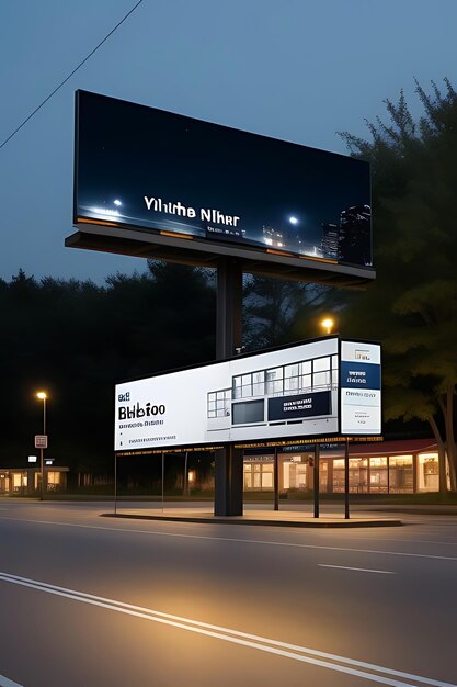 Premium Photo | Bus stop billboard mockup