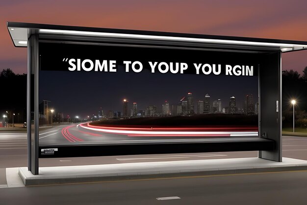 Bus stop billboard mockup | Premium AI-generated image