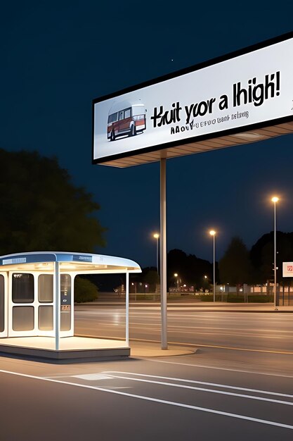 Premium Photo | Bus stop billboard mockup