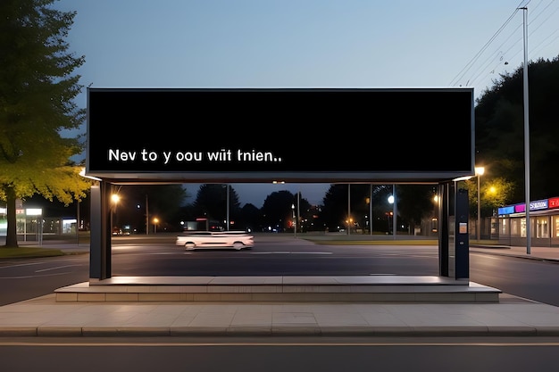 Premium Photo | Bus stop billboard mockup