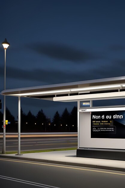 Premium Photo | Bus stop billboard mockup