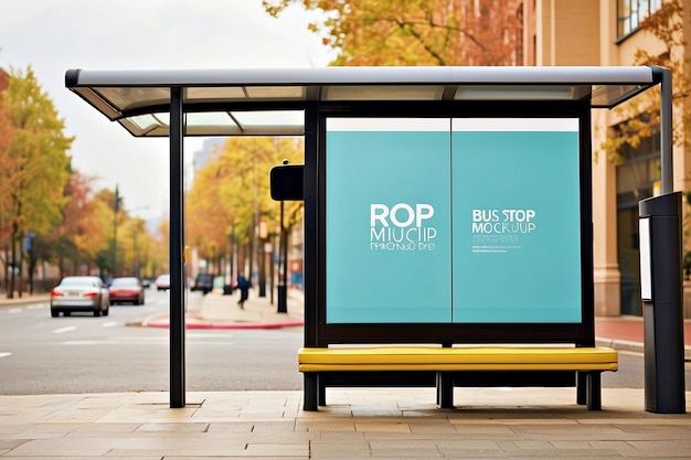 Bus stop mockups | Premium AI-generated image