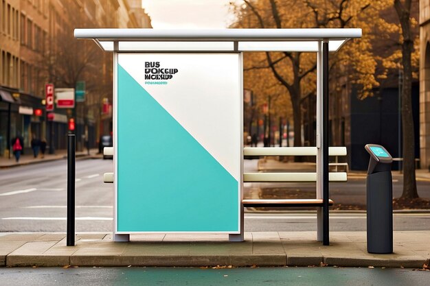 Bus stop mockups | Premium AI-generated image