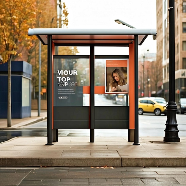 Premium Photo | Bus stop mockups