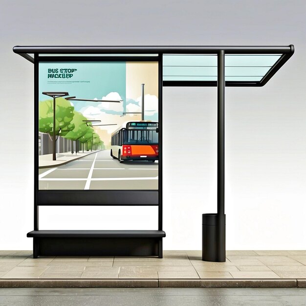 Bus stop mockups | Premium AI-generated image