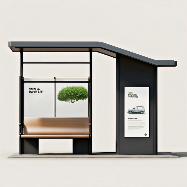 Premium Photo | Bus stop mockups