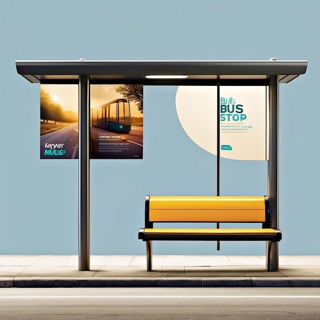 Bus stop mockups | Premium AI-generated image