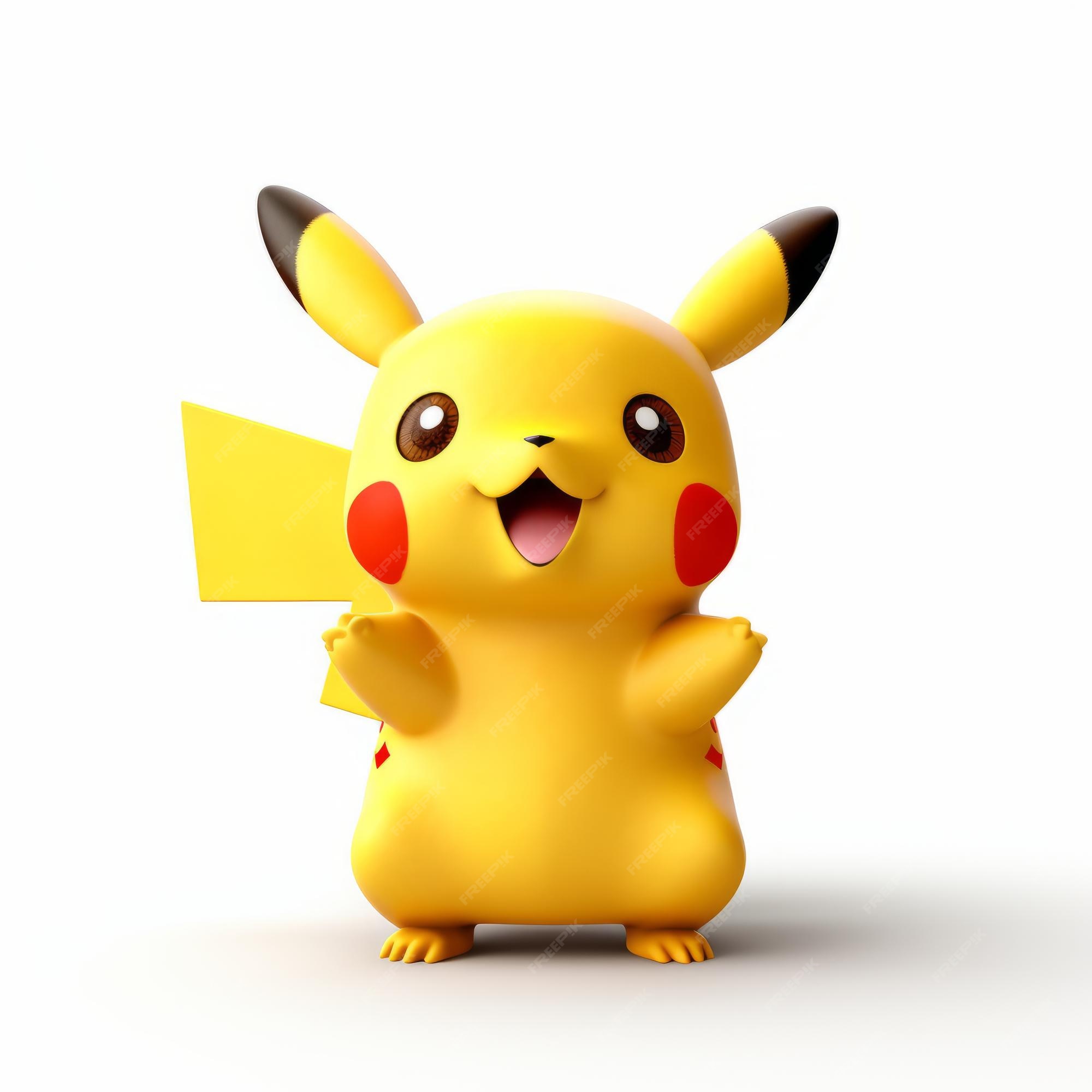 Premium Photo | Cheerful Photorealistic Pikachu Full Body Rendering On ...