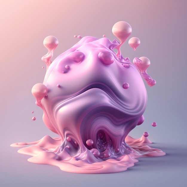 Premium AI Image | a close up of a liquid substance with a lot of ...