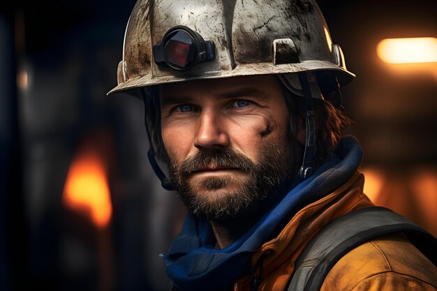 Premium AI Image | construction workers with helmet