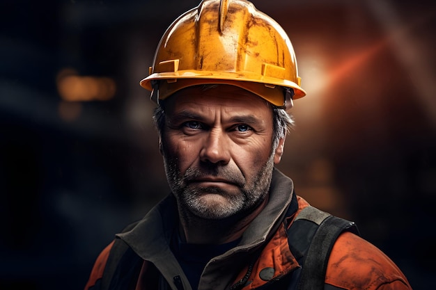 Premium AI Image | construction workers with helmet