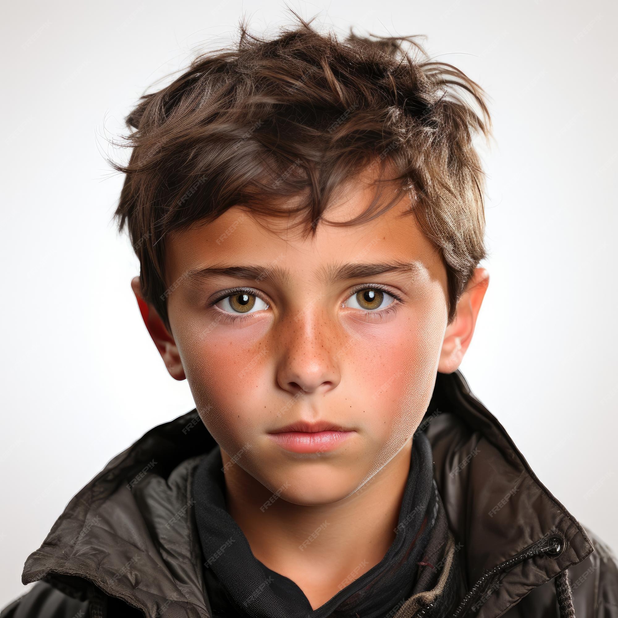 Premium Photo | Determined 10YearOld Boy with Firm Gaze