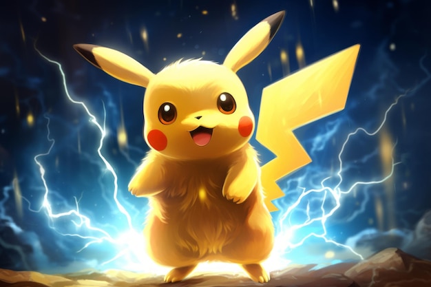 Premium Photo | Electrifying Pikachu Vector Art A 32 Masterpiece