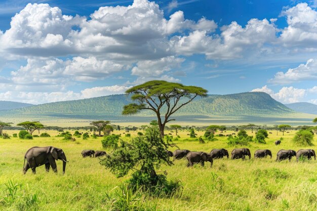 Premium Photo | Elephants bathing in Addo Elephant Park South Africa