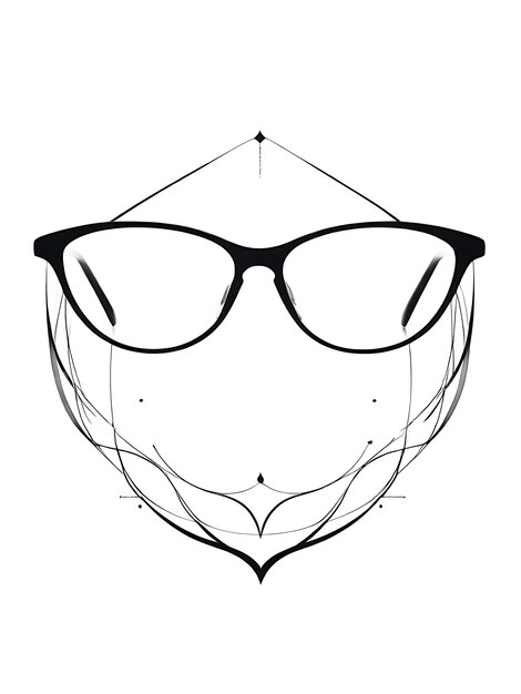 Premium Photo | Eyewear eyeglasses logo illustration