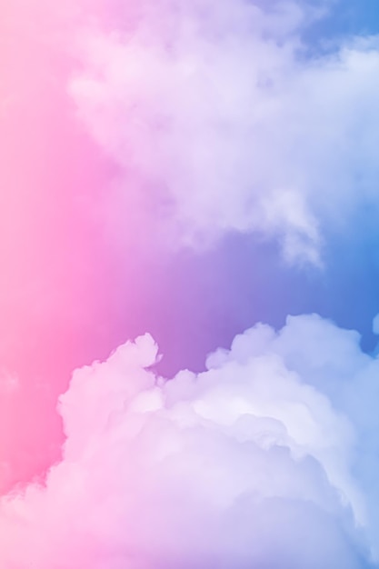 Premium Photo | Fantasy pink and blue sky spiritual and nature background