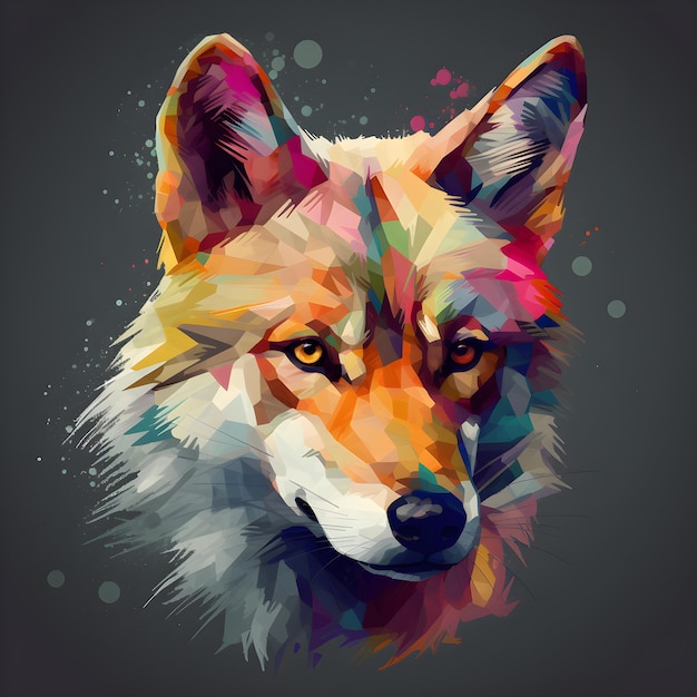 Premium AI Image | Fox illustration Generative AI